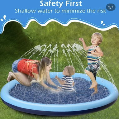 Almohadilla rociadora para perros y niños - Jasonwell, almohadilla rociadora antideslizante para perros y niños, piscina - Img 113662905
