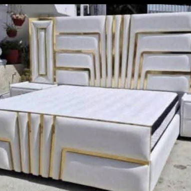 ​👑 ¡Elegancia y Confort para tu Cuarto! Camas Tapizadas de Alta Calidad 👑  ​Dale a tu habitación el estilo lujoso y mo - 3/8
