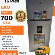 REFRIGERADOR EKO 16 PIES. 1 AÑO DE GARANTÍA. MENSAJERÍA GRÁTIS. - Img 56796513