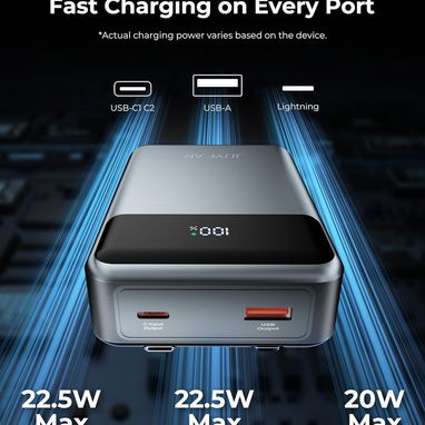 🔋⚡ POWER BANK 30000MAH CON CABLES INTEGRADOS CARGA RÁPIDA 22.5W HASTA 4 DISPOSITIVOS ENVÍO DISPONIBLE GARANTÍA - Img 119706662