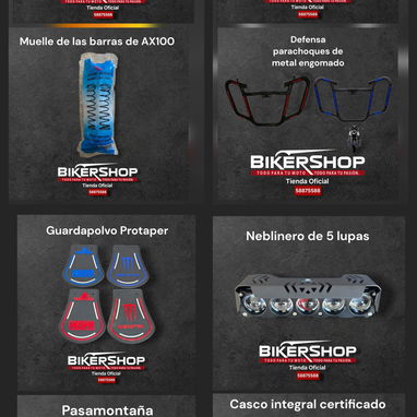 Tienda de Accesorios para motos de combustión. BIKERSHOP - 2/10