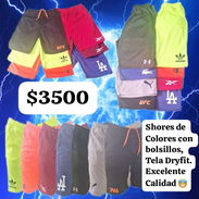 Shores de colores, tela Dryfit con bolsillos - Img 54612825