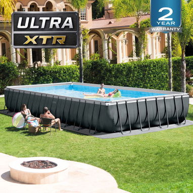 Piscina rectangular Ultra XTR® Frame elevada con bomba de filtro de arena – 32′ x 16′ x 52″ - 2/10