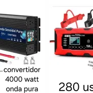 Convertidor de 4000watt onda pura con cargador 10 amperes combo - Img 56177637