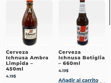 🍺 CERVEZA ICHNUSA AMBRA LIMPIADA 450ml , Cerveza lchnusa Botiglia 660 ml, cerveza lchnusa 330ml , pañales rectangulare - Img 67834533