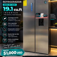 Refrigerador Hisense Inverter Side by Side 19.1 Pies con Dispensador – $1000 - Img 57324274