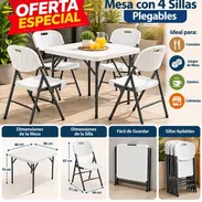 MESAS Y SILLAS PLEGABLES, NUEVAS EN SU CAJA E IMPORTADAS - Img 58226525