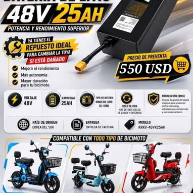 Baterías de LithiumK-Volt, para bici motos - 2/4