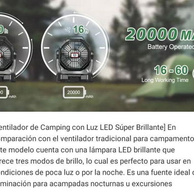 Combo de estación eléctrica + ventilador recargable - Img 119775544