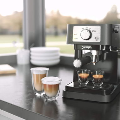 Cafetera Delonghi MOD. STILOSA doble disparo 15BAR 1100W C/ depósito de agua 1.1L y brazo espumante NUEVA Tf-> 59030040 - Img 122058530