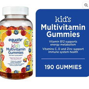 Multivitaminico de 190 gomitas para el desarrollo saludable y el fortalecimiento del sistema inmune en niños 20 USD - Img 53012185