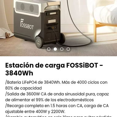 Estación de carga FOSSiBOT - 3840Wh. Nueva - Img 104359332