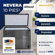 Nevera De 10 pies³ (Marca EKO) - Img 57884753