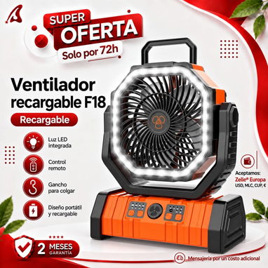 Ventilador recargable - 4/6