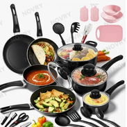 Batería De Cocina Chefkoch, Modelo Grueso, Color Blanco, Antiadherente de Cerámica, 11 piezas - Img 54742210