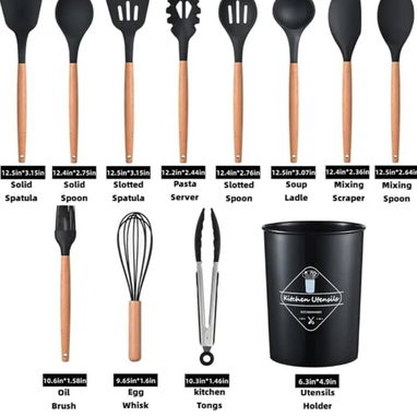 Utensilios de cocina, 12 utensilios de silicona - 6/10