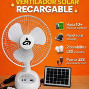 Ventilador recargable con panel solar - Img 56445936