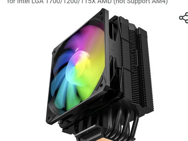5️⃣8️⃣🛍️💵80USD upHere S6C Enfriador de aire para CPU LGA 1700 Ready 6 Heat Pipes Enfriador de procesador PWM de 120 mm - Img main-image