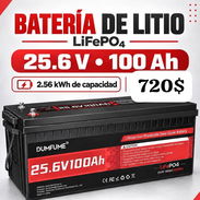 BATERÍA DE LITIO LiFePO4 de 25.6V - 100Ah con capacidad hasta de 2.56kWh⚡️ PRECIO: 720 usd) - Img 57928896