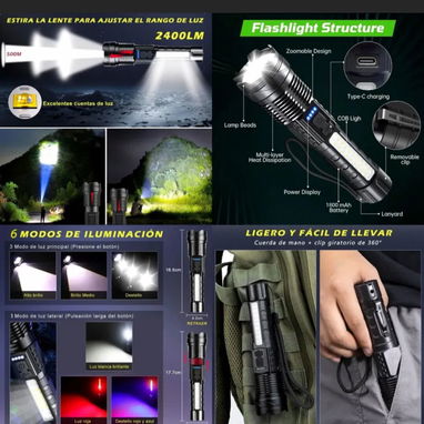 Linternas recargables - 2/3