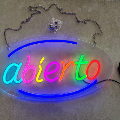 Venta de Letreros que indican Abierto para negocios. - Img 93481319