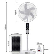 VENTILADOR SOLAR RECARGABLE 16" - Img 55510242