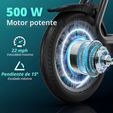 Scooter Eléctrico Plegable 350W/500W - Img 123193603