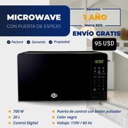 ♨️ MICROONDAS NEGRO CON PUERTA DE ESPEJO 🔴 EKO ♦️20 LITROS 💲 95 USD 🚛 DOMICILIO GRATIS EN TODA LA HABANA - Img 55926842