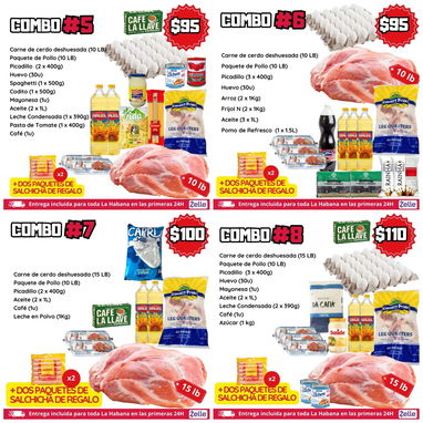 COMBOS DEL COMIDA CON DOMICILIO INCLUÍDO PARA TODA LA HABANA - 5/8