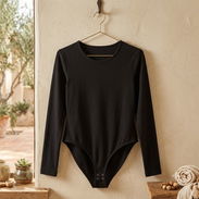 Body de Manga Larga Básico - Negro 2XL 16 - Img 57754531