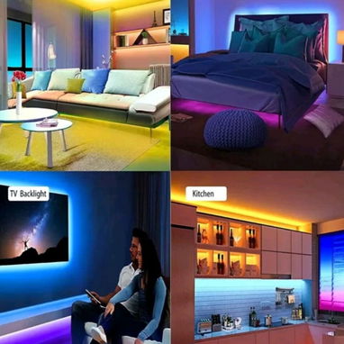 Luces LED para decorar hogar, negocios o cualquier espacio 5 metros. Rollo grande - Img 115084666