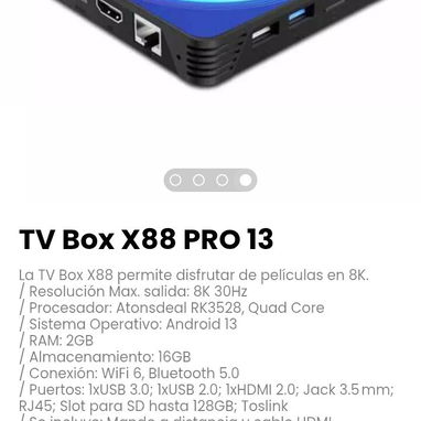 TV Box X88 PRO 13. Permite disfrutar de películas en 8K. - Img 112778890