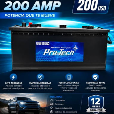 Baterías de carro 12 v varios amperes envío x costo adicional - 7/10