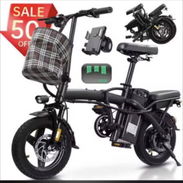 BICICLETA ELÉCTRICA PLEGABLE MODELO T5. 💵💵💵💵Precio: 500 usd Son de las grandecitas!! - Img 56488865