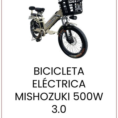 1-BICICLETA ELÉCTRICA MISHOZUKI 500W 3.0 $580.00 El precio original era: $580.00.$480.00 - Img 116573667