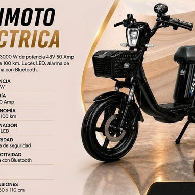 Bicimoto JMD en la foto están las propiedades color disponible en morado - 2/2