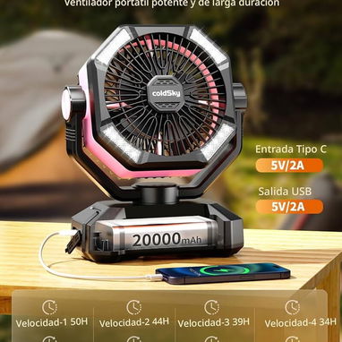Ventilador recargable marca Coldski - Img 119657179