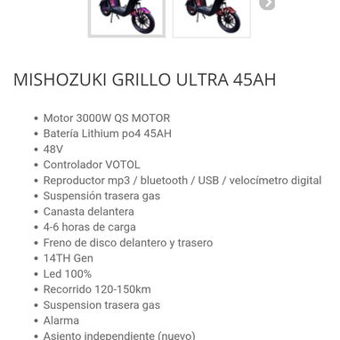 Bicimoto Mishozuki Grillo Ultra - 3/3