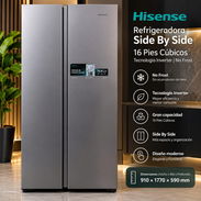 Refrigerador Hisense de 16 pies Inverter con transporte y garantía incluídos✅ - Img 57855750