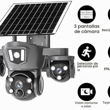 Cámara de seguridad solar 4G LTE, Wifi. Nueva - 3/7
