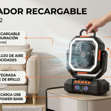 Ventiladores Recargables Por cantidad - 3/4