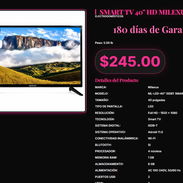 Smart TV 40" Milexus Full HD 8GB almacenamiento, TV 40" Milexus Full HD Smart con entrada AV . - Img 57354606