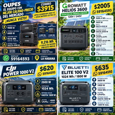 🙋🏻‍♀️⚡ QUE UN APAGÓN NO DETENGA TU VIDA. 🔋☀️🔥 ECOFLOW 🔥 BLUETTI 🔥 DJI 🔥 GROWATT 🔥 OUPES - 3/5