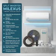 Split INVERTER 1Ton 220V Milexus | $400 USD Envío Gratis | Tecnología Inverter Ahorradora | Garantía + Factura - Img 57668994