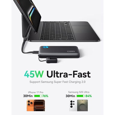 POWER BANK INIU 10000MAH 45W USB-C CABLE DESMONTABLE VIAJE ENVÍO DISPONIBLE + GARANTÍA - 4/9