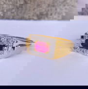 Anillo 18k con Diamantes y rubí - Img 50122635