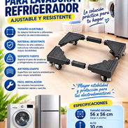 Base multiusos con ruedas para lavadora, frizzer pequeños refrigeradores - Img 57543239