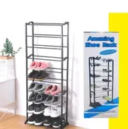 Zapatera de 10 niveles.  Diseño vertical para optimizar el espacio en cualquier habitación - Img 48886568