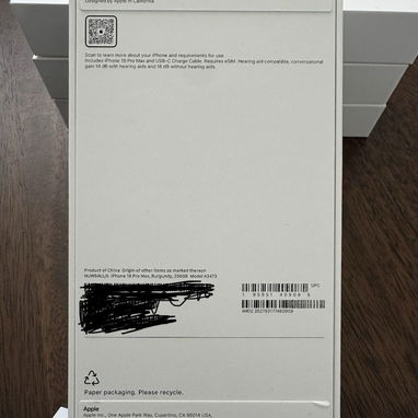 Apple iPhone 18 Pro Max original, nuevo, desbloqueado, 512 GB, color burdeos, precintado en su caja. - 3/4