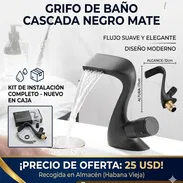 RENUEVA TU BAÑO CON ESTILO GRIFO CASCADA NEGRO MATE - Img 55848263